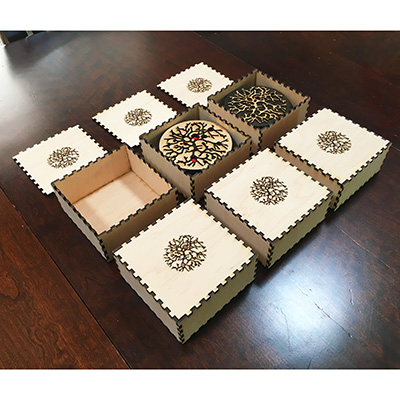 Lichen Coasters and Boxes 3
