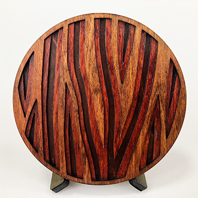 Redwood Bark Coaster 2