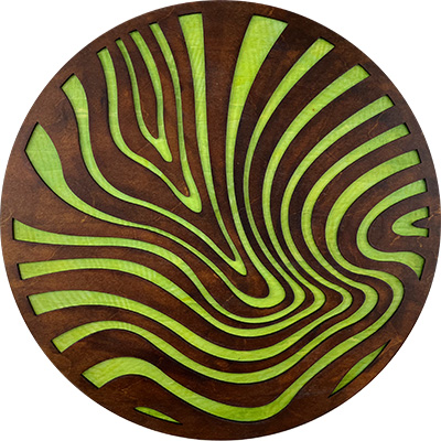Wood Grain in Brown and Green