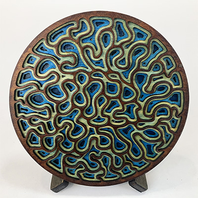 Moss Coaster in Blue