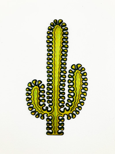 7 inch Happy Cactus #2