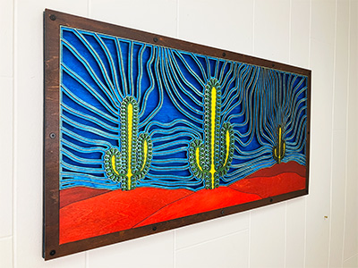 Desert Landscape #1 in Blue Angle View